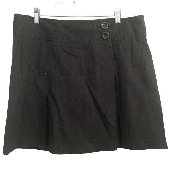 INC International Concepts Mini Skirt Womens Size 12 Black button - Picture 3 of 8